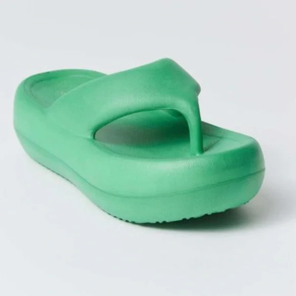 Jeffrey CampbellWomen's Green Chillaxin Platform Thong
Sandal 6 preowned - Picture 2 of 14